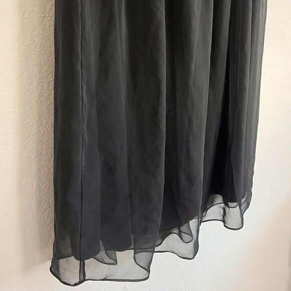 Teddi 90s Vintage Women Plus Size 24W Black Layered Midi Skirt Peasant Boho - Picture 9 of 11